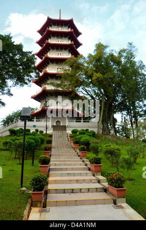 Chinese Pagoda with sky background Stock Photo