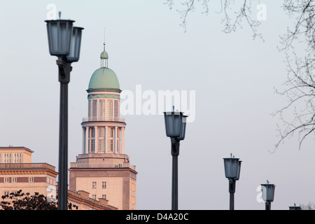 Berlin, Germany, high-rise tower at Frankfurter Tor in the Karl-Marx-Allee Stock Photo