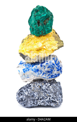 minerals isolated Stock Photo