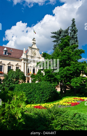 Brasov, Transylvania, Romania: City townhall, neobaroque architecture style, from XIX century Stock Photo