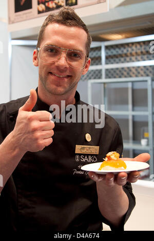 March 8, 2013, Chiba, Japan - The chef Toshihiko Ochi of the restaurant ...