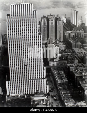 Daily News Building, 42nd Street between Second and Third Av... Stock Photo