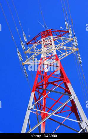 Hochspannungsmast - pylon 06 Stock Photo