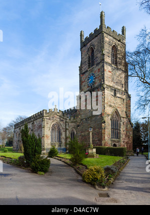 The Parish Church of St Helen, Ashby-de-la-Zouch, Leicestershire, East Midlands, UK Stock Photo