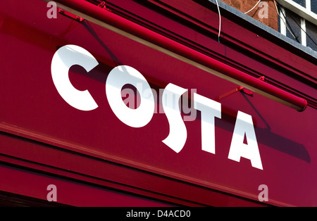 Costa coffee shop, UK