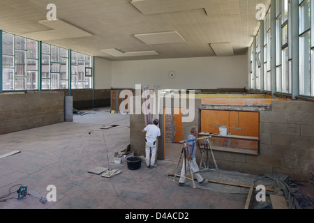 Berlin, Germany, in the construction of the Dokumentationsstaette Traenenpalast Stock Photo