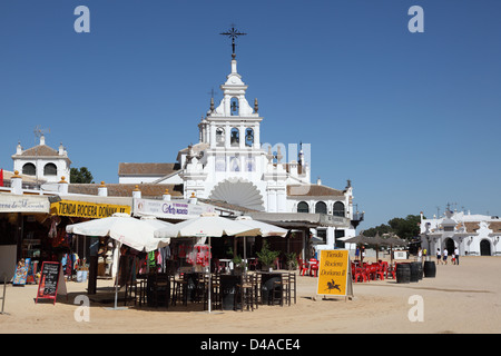 The Hermitage of El Rocio ( Ermita del Rocio or Ermita de El Rocio) Province of Huelva, Andalusia, Spain Stock Photo