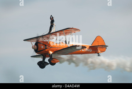 Brietling Wingwalkers Air Display Stock Photo