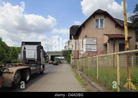 Berlin, Germany, an old house on the B1 in Berlin-Biesdorf Stock Photo