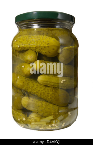 Jar of pickles Stock Photo