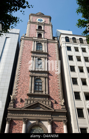 Casa D'Angela wedding bureau occupies this Taisho Period style building on Bashamichi Street in downtown Yokohama, Japan. Stock Photo