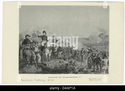 Battle of Plattsburg. Stock Photo