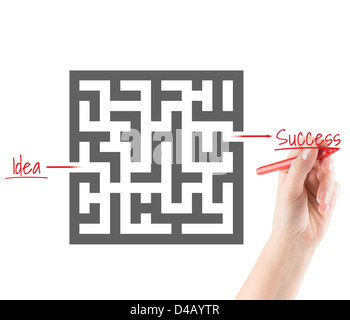 Concept of success in business Stock Photo