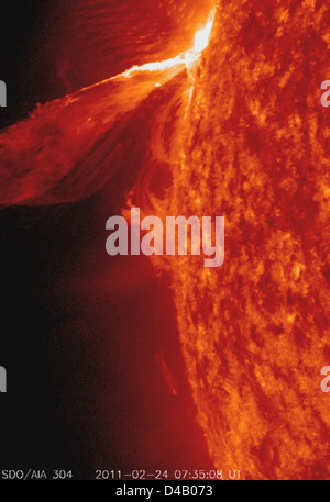 NASA's SDO Captures a Monster Prominence [video] Stock Photo