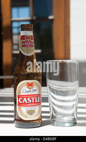 Castle Lager a popular South African beer Stock Photo