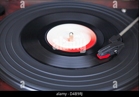 Vinyl spinning on a turntable Stock Photo - Alamy