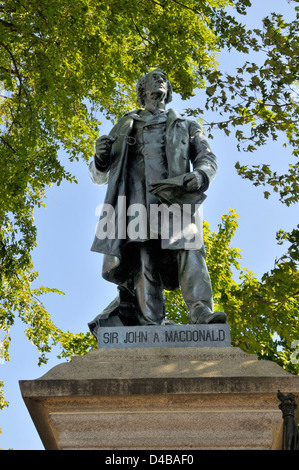 Monument of Sir John MacDonald Ottawa Ontario Canada National Capital City first prime minister Stock Photo