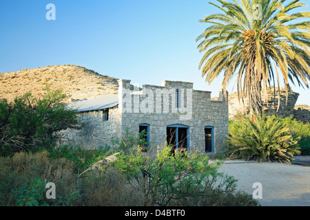 Ruins of historic J.O. Langford's general store and post office, Hot Springs Trail, Big Bend National Park, Texas USA Stock Photo