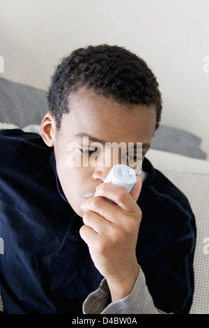 An inhaler or puffer medical device used delivering medication into ...