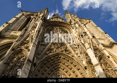 Portail de la Calende (13th Century), South Transept portal of Rouen Cathedral, Upper Normandy, France Stock Photo