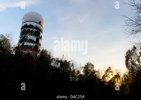 An abandoned cold war listening station on Teufelsberg in Berlin, Germany Stock Photo
