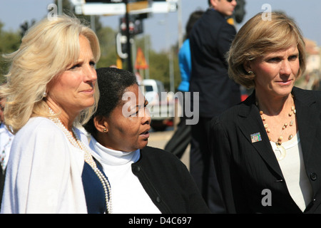 Dr. Jill Biden and Liz Berry Gips Visit Hector Pieterson Museum Stock Photo