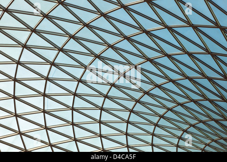 British Museum Central Court with Unique Overall Roof Stock Photo