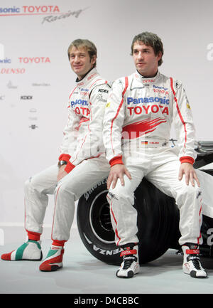 The Formula One drivers of the Panasonic Toyota Racing team, from