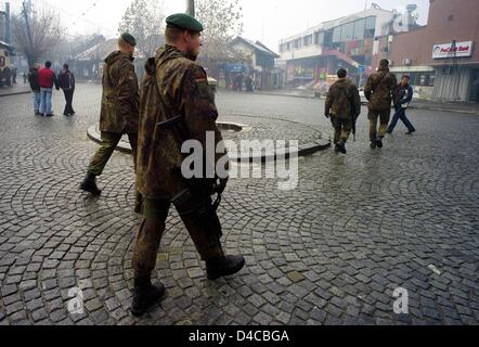 Bundeswehr soldiers patrol in Prizren, Kosovo, Republic of Serbia, 08 ...