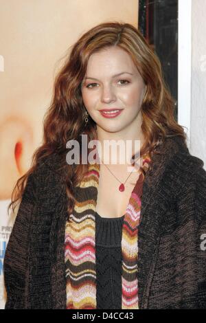 US actress Amber Tamblyn arrives for the premiere of 'The Business of Being Born' at the Fine Arts Theatre in Beverly Hills, Los Angeles, CA, USA, 14 January 2008. Photo: Hubert Boesl Stock Photo