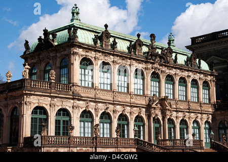 Wallpavillon, Zwinger, Dresden, Saxony, Germany, Europe Stock Photo