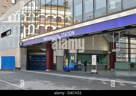 The new entrance and ticket hall at Farringdon Station, London, UK ...