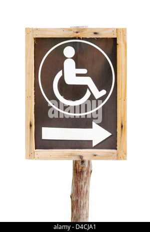 sign for invalid person entry on white background Stock Photo