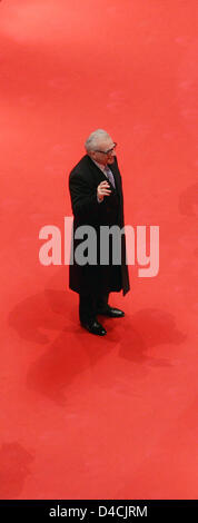 US director Martin Scorsese arrives on the red carpet at the 58th Berlin International Film Festival in Berlin, Germany, 07 February 2008. Martin Scorsese's concert movie 'Shine a Light' starring the Rolling Stones will kick off this year's festival. 21 films take part in the competition for the 'Golden' and the 'Silver Bear' awards. Photo: ARNO BURGI Stock Photo