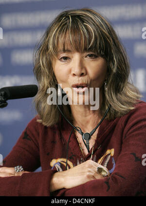 Minhoi Loanic, the last wife of actor Klaus Kinski, is pictured at a press conference at the 58th Berlin International Film Festival in Berlin, 11 February 2008. The Klaus Kinski documentary' Jesus Christ Saviour' runs in the Panorama section at the 58th Berlin Film Festival. Photo: Jan Woitas Stock Photo