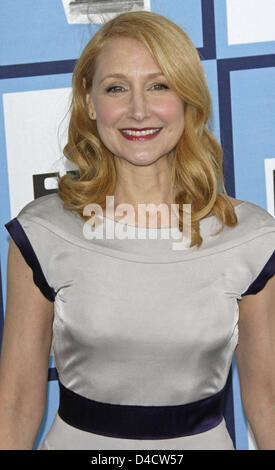 Actress Patricia Clarkson is pictured at the 23rd Annual Spirit Awards at the Santa Monica Beach, Los Angeles, USA, 23 February 2008. Photo: Hubert Boesl Stock Photo