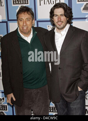 US director Ivan (L) and son Jason (R) Reitman arrive for the 23rd Annual Spirit Awards in a tent at the beach of Santa Monica, Los Angeles, CA, United States, 23 February 2008. Photo: Hubert Boesl Stock Photo