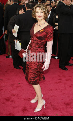 British actress Julie Christie arrives for the 80th Annual Academy Awards at the Kodak Theatre in Hollywood, CA, United States, 24 February 2008. The Academy Awards, popularly known as the Oscars, are presented by the Academy of Motion Picture Arts and Sciences (AMPAS) to recognize excellence of professionals in the film industry, including directors, actors, and writers. Photo: Hu Stock Photo