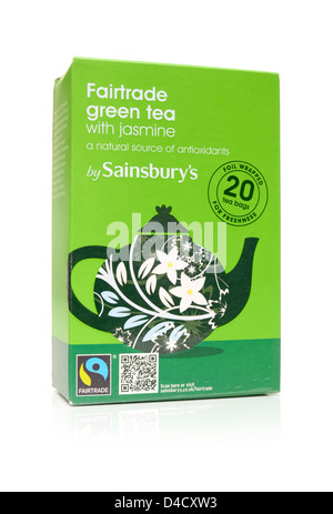 Sainsbury's Fair Trade Green Tea with jasmine Stock Photo