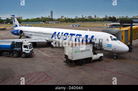 Austral Lineas Aereas McDonnell Douglas MD-83 (DC-9-83),  Ministro Pistarini Airport, Buenos Aires, Argentina Stock Photo