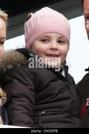 The Norwegian Princess Ingrid-Alexandra pictured at the Ski festival at Holmenkollen close to Oslo, Norway, 09 March, 2008. Photo: Albert Nieboer NETHERLANDS OUT Stock Photo