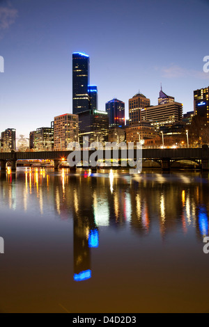 The Sandridge Bridge is a historic former railway bridge over the Yarra River in Melbourne, Victoria, Australia Stock Photo