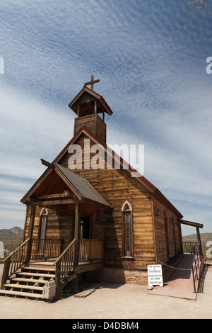 Church at Apache Trail, Arizona, USA Stock Photo