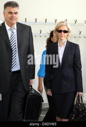 Former WestLB-head Juergen Sengera arrives at court in Duesseldorf ...
