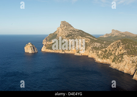 View of Formentor Cape from El Colomer viewpoint Stock Photo