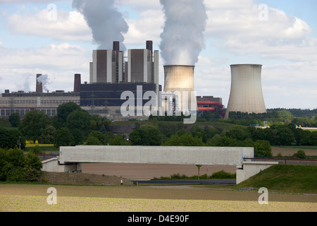 Eschweiler, Germany, the RWE lignite power plant Weisweiler Stock Photo