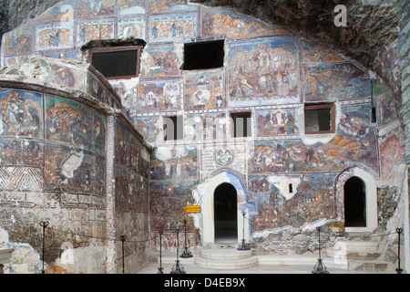 monastery of the virgin mary, sumela, trabzon, black sea, turkey, asia Stock Photo