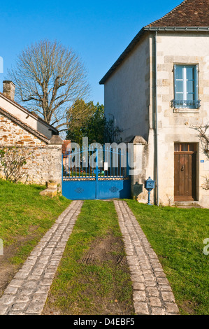 Stone sets used for car driveway - France. Stock Photo
