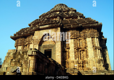 Konark Sun Temple at Konark India 13th century Stone Architecture Front View Stock Photo