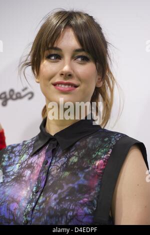 Madrid, Spain. 12th March 2013. Actress Blanca Suarez attends a photocall  for El Corte Ingles Spring Campaign Launching 2013 at El Corte Ingles  Castellana on March 12, 2013 in Madrid, Spain (Credit